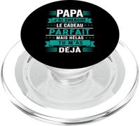 Papa J’AI Cherché Le Cadeau Parfait Fête des Pères Noël PopSockets PopGrip pour MagSafe