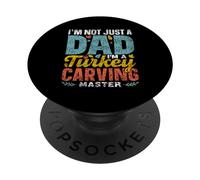 Papa Je suis Un Maître De La Sculpture sur Dinde Père PopSockets PopGrip Adhésif
