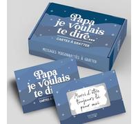 Papa je voulais te dire - Kit de messages à gratter personnalisable