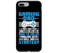 Papa Joueur auquel Je ne Fais Pas Que Jouer, j'apprends à Mon Fils à résoudre des problèmes Coque pour iPhone 7 Plus/8 Plus