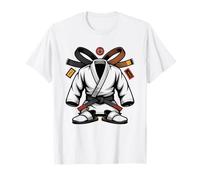 Papa Judo Et Enfant Judogi Silhouette Parent Fier Père T-Shirt