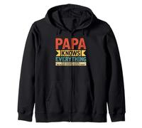 Papa Knows Everything Best Dad New Daddy Fête des pères Sweat à Capuche
