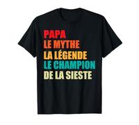 Papa Le Mythe Légende Champion Sieste Cadeau Fête Des Pères T-Shirt