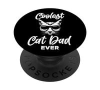 Papa Le Plus Cool de Tous Les Temps pour Un père de Chats PopSockets PopGrip Adhésif