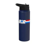 Papa, le vrai héros américain Stainless Steel Insulated Water Bottle