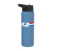 Papa, le vrai héros américain Stainless Steel Insulated Water Bottle