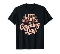 Papa Little League Saison Baseball Fier T-Shirt