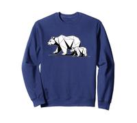 Papa Mama Ours géométrique pour Enfant Sweatshirt