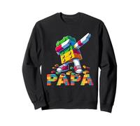 Papa Master Builder Dabbing Building Blocks Father's Day Fun Sweatshirt