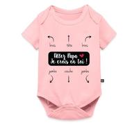 Papa Mode D'Emploi Cadeau Naissance Body Manches Courtes Bébé Bio