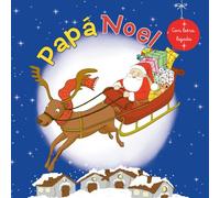 PAPÁ NOEL: Cuento ilustrado de Navidad con textos en letra ligada para primeros lectores