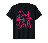 Papa of Girls Fête des Pères New Daddy Father of Daughters T-Shirt
