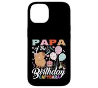 Papa of The Birthday Capybara Girl Bday Party Family Kids Coque pour iPhone 14