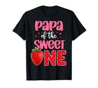 Papa of The Sweet One Strawberry Fête d'anniversaire de Famille T-Shirt