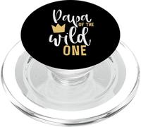 Papa of The Wild One 1st Birthday First Thing Dad PopSockets PopGrip pour MagSafe
