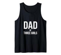 Papa of Two Girls Daddy and 2 Daughters Funny Father's Day Débardeur