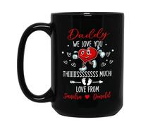 Papa, On T'Aime Tellement Tasse À Thé Unique Mug Drôle Tasse À Café Cadeaux Fantaisie Pour Noël Anniversaire Collègue 330ml