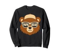 Papa Ours Cool Casquette Lunettes Famille Papa Bear Sweatshirt