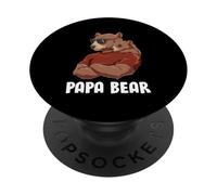 Papa Ours Papa Et Petit Ours Papa PopSockets PopGrip Adhésif
