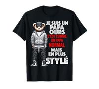 Papa Ours Stylé Paternité Cool Urban Cadeau Père T-Shirt