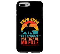 Papa Ours Vintage Ne T’Approche Pas De Ma Fille Drôle Coque pour iPhone 7 Plus/8 Plus