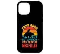 Papa Ours Vintage Ne T’Approche Pas De Mes Filles Drôle Coque pour iPhone 12 Mini