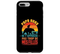 Papa Ours Vintage Ne T’Approche Pas De Mes Filles Drôle Coque pour iPhone 7 Plus/8 Plus