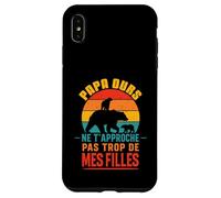Papa Ours Vintage Ne T’Approche Pas De Mes Filles Drôle Coque pour iPhone XS Max