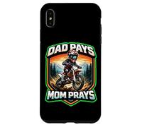 Papa paie Maman Prie pour Enfants Dirt Bike Rider Boy Dirtbike Amoureux Coque pour iPhone XS Max