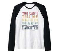 Papa Papa - Fête des Pères - Cool Daddy Retro - Cadeaux Manche Raglan