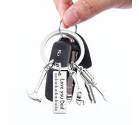 Papa,Papa Mini outils à main, marteau, tournevis, clé, règle