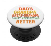 Papa Papi Arrière-Grand-père Je deviens Chaque année PopSockets PopGrip Adhésif
