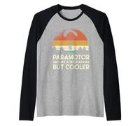 Papa paramoteur comme un père normal mais plus cool Manche Raglan
