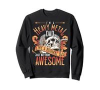 Papa passionné de Musique Punk Rock avec Heavy Metal Cooler Sweatshirt