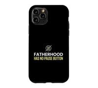 Papa, paternité, Bouton « No Pause » épuisé Coque pour iPhone 11 Pro