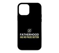Papa, paternité, Bouton « No Pause » épuisé Coque pour iPhone 12 Mini