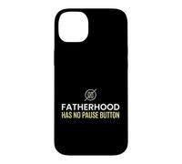 Papa, paternité, Bouton « No Pause » épuisé Coque pour iPhone 14 Plus