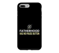 Papa, paternité, Bouton « No Pause » épuisé Coque pour iPhone 7 Plus/8 Plus