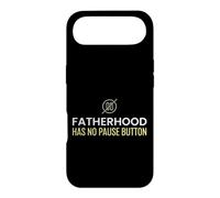 Papa, paternité, Bouton « No Pause » épuisé Coque pour iPhone Air