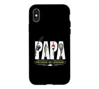 Papa Pêcheur De Légende Pêche Passion Humour Coque pour iPhone X/XS