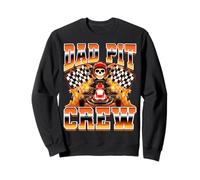 Papa Pit Crew Go Kart Racing Go Kart Racer Go Karting Années 90 Sweatshirt