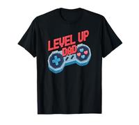 Papa Prochain Niveau Manette Rétro Gamer Pixel Drôle T-Shirt
