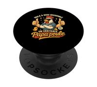 Papa Protecteur - Coq Cool Famille et tendresse PopSockets PopGrip Adhésif