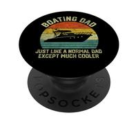 Papa qui fait du bateau comme un père normal, sauf qu'il est beaucoup plus cool PopSockets PopGrip Adhésif