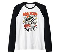 Papa répare Tout sauf Son Dos, drôles de pères mécaniciens Manche Raglan