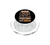 Papa répare Tout sauf Son Dos, drôles de pères mécaniciens PopSockets PopGrip pour MagSafe