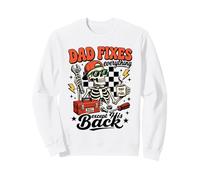 Papa répare Tout sauf Son Dos, drôles de pères mécaniciens Sweatshirt