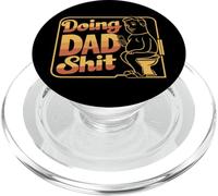 Papa rétro drôle avec téléphone Qui Fait des Trucs à Papa et cite des pères PopSockets PopGrip pour MagSafe