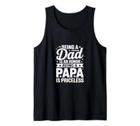 Papa rétro Être papa est un honneur Être papa n'a pas de prix Débardeur