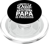 Papa rétro Être papa est un honneur Être papa n'a pas de prix PopSockets PopGrip pour MagSafe